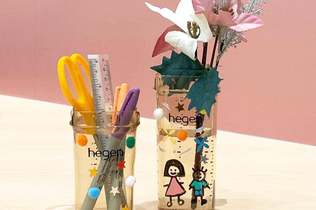 Earth Day Craft using upcycled Hegen bottles - Hegen