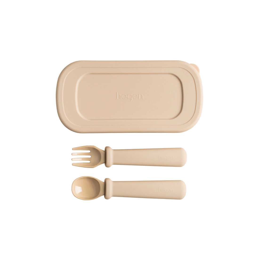 Hegen Multi-stage Fork and Spoon PPSU with Case Taupe