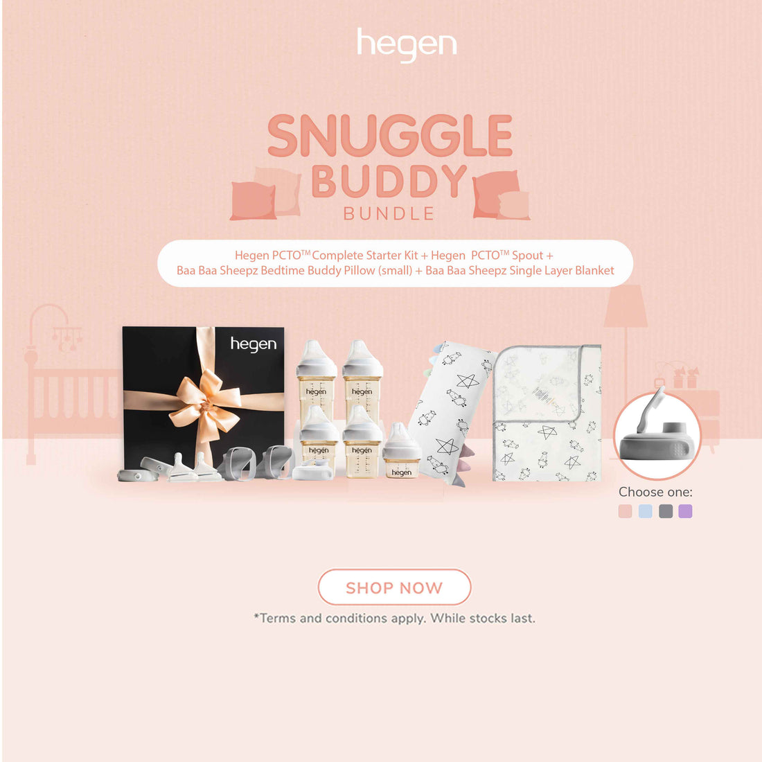 NEW Hegen Snuggle Buddy Bundle (Hegen X Baa Baa Sheepz up to 20% off)