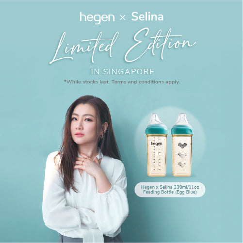 Hegen x Selina Egg Blue 330ml/11oz Feeding Bottle (LIMITED EDITION)