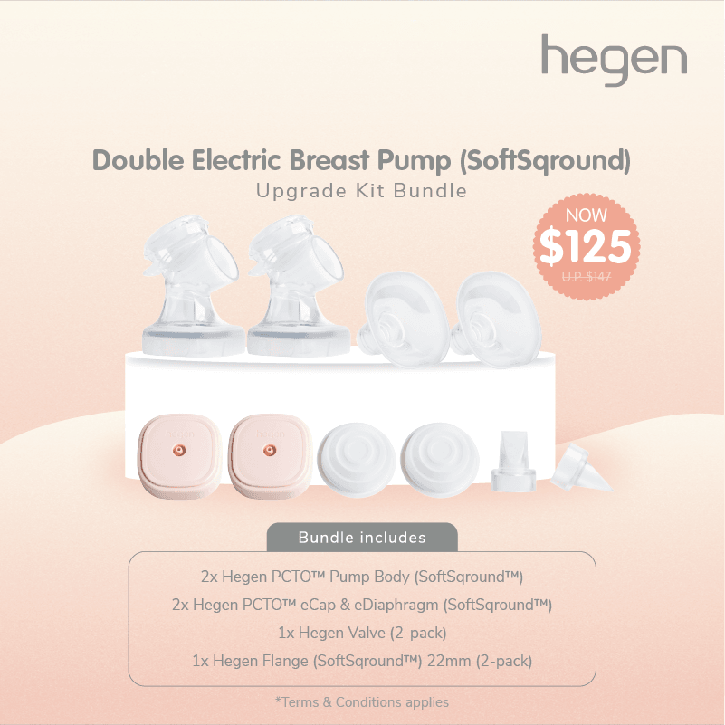 Hegen Double Electric Breast Pump (SoftSqround™) Upgrade Kit Bundle - Hegen