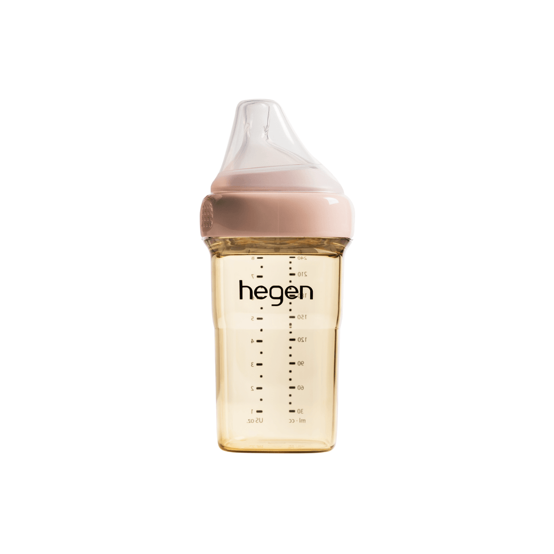 Hegen PCTO™ 240ml/8oz Feeding Bottle PPSU PINK with Medium Flow Teat (3 to 6 months) - Hegen