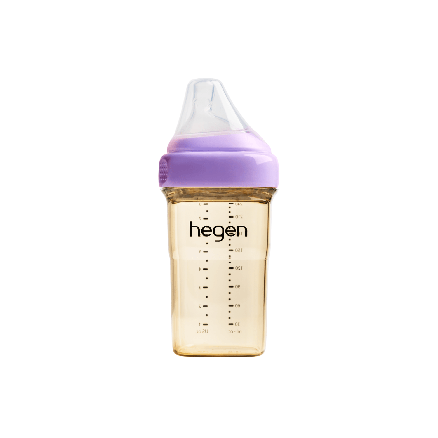 Hegen PCTO™ 240ml/8oz Feeding Bottle PPSU PURPLE with Medium Flow Teat (3 to 6 months) - Hegen