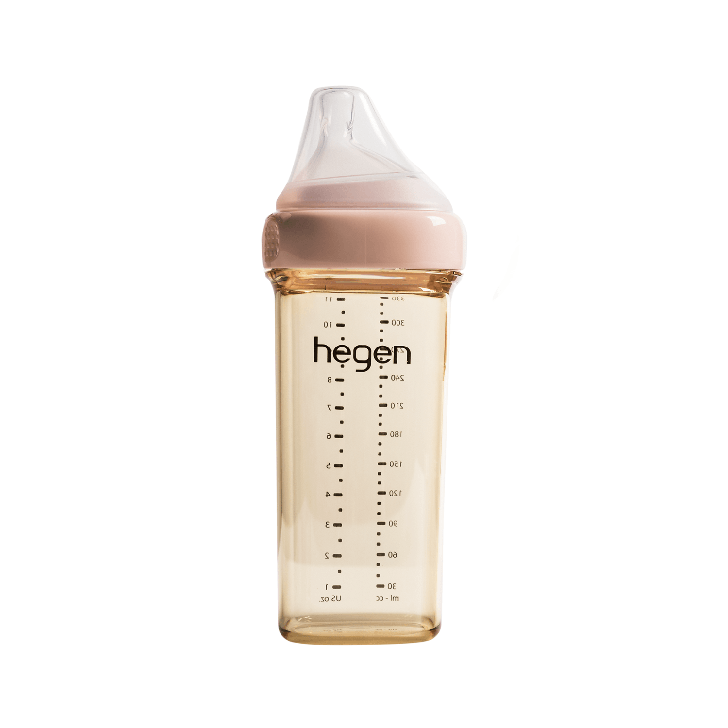 Hegen PCTO™ 330ml/11oz Feeding Bottle PPSU PINK with Fast Flow Teat (6 months and beyond) - Hegen